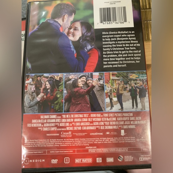 Hallmark Channel You, me & the Christmas trees dvd Danica Mckellar Benjamin Ayre - Picture 3 of 3